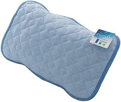 ナイスデイ ひんやり 枕パッド 接触冷感 Q-max0.542 洗える クール 枕 (まくら) パッド カバー 抗菌 防臭 リバーシブル 43×63cm スカイ