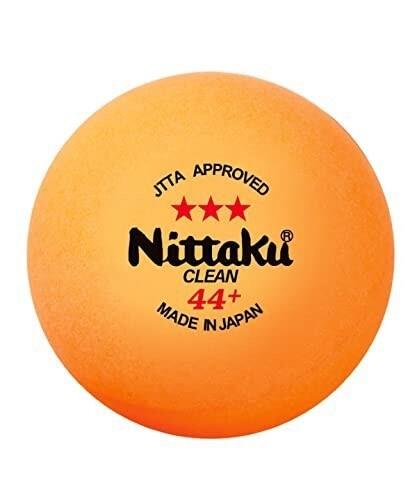 ニッタクNittaku 卓球 ボール ラージ3スター クリーン 1ダース ラージボール 公認球 ボール 抗菌 44mm NB1641