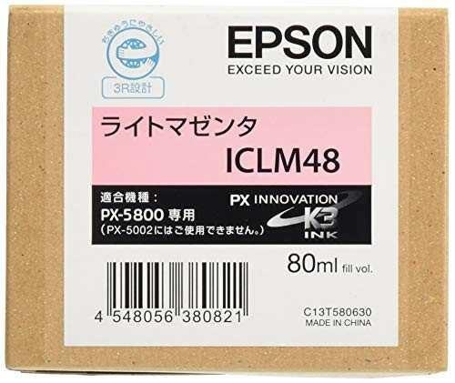 EPSON 純正インクカートリッジ ライトマゼンタ 80ml ICLM48