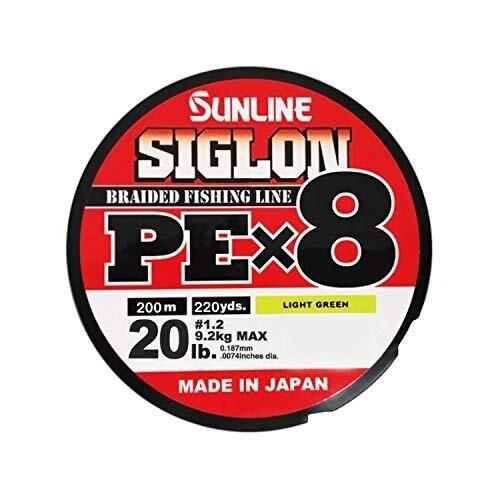 サンライン(SUNLINE) ライン シグロン PEx8 200m ライトグリーン 1.2号 20LB J