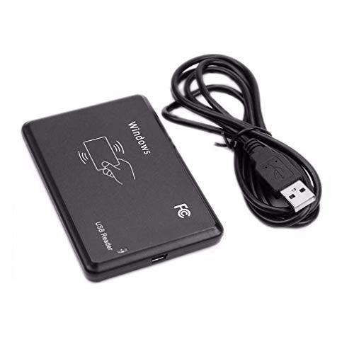 Hailege 125Khz EM4100 USB RFID IDカードリーダースワイプカードリーダープラグアンドプレイUSBケーブルでトップ10デジタルビットを読む