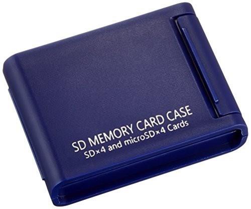 ブルー_SD/microSD各4枚収納可能 Kenko SDカードケースAS SD4 BU SD/microSD各4枚収納可能 ブルー 704417