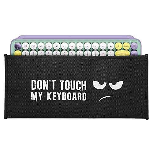 Dont touch my keyboard 02-01 kwmobile 対応: Logitech POP Keys ダストカバー - パソコン キーボード プロテクター 埃よけ カバーケー
