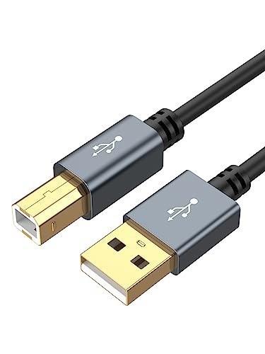 3M USBプリンターケーブル， CableCreation USB 2.0 A (オス) to Type B (オス) スキャナーケーブル HP、Cannon、Brother、Epson、Dell、