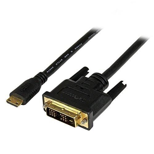 1m_Mini HDMI - DVI StarTech.com ミニHDMI - DVI 変換ケーブル/1m/DVI-D - Mini HDMI アダプタ/1920x1200/ミニHDMI タイプCオス - DVI-D