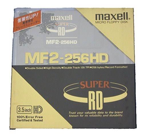 マクセル 3.5インチ2HDフロッピーディスク SUPER RD MF2-256HD プラスチックケース入り１枚
