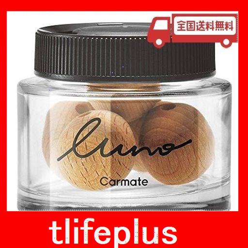 カーメイト luno ルーノ 車用 お部屋 消臭 芳香剤 ソリッド フレグランスウッド 天然木 ジャスミン & ペアー g1772