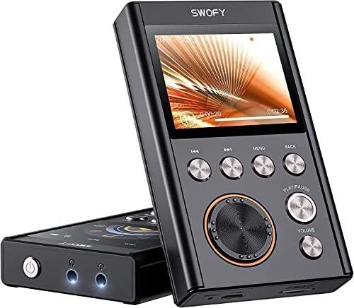 MP3プレーヤー 64GB SWOFY ハイレゾ 音楽プレーヤー ポータブル オーディオプレーヤー 合金製 HiFi ミュージックプレーヤー DSD256対応