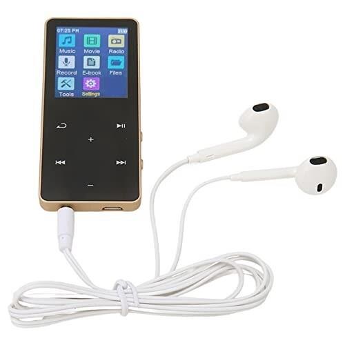 MP3プレーヤー Bluetooth MP3 プレーヤー デジタルオーディオプレーヤー 128x160ピクセル 録音、ゲーム、本、映画、音楽などゴールド
