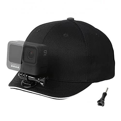 帽子，Goproベースボールハット、ヘッドストラップ GoPro用、スポーツカメラ取付ブラケット、GoPro用アクセサリー取付野球帽用頭部取付野