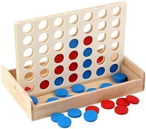 木製 4目並べ 立体 四目並べ パズル 対戦 ボードゲーム 知育 脳トレ ゲーム おもちゃ