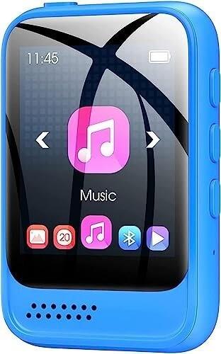JOLIKE MP3プレーヤー 超軽量 Bluetooth5.0 音楽プレイヤー 多機能音楽プレーヤー 小型 大容量32GB内蔵 128GBまで拡張可能 スピーカー内