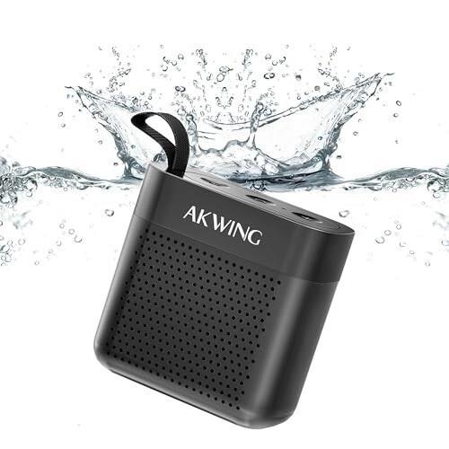 AKwing スピーカー Bluetooth ブルートゥーススピーカー IP68防水 ワイヤレススピーカー Bluetooth5.3 小型 軽量 ポータブル モバイルス