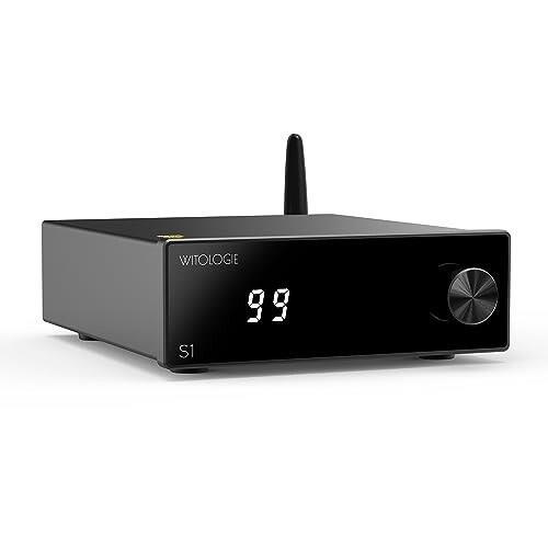 WITOLOGIE S1 アンプ Bluetooth 小型 2チャンネル パワーアンプ100Wx2 アンプICTPA3116x2搭載EQ・高低音調節可能リモコン操作 2.0c