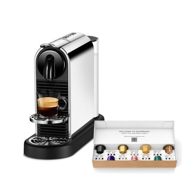 Nespressoネスプレッソ ネスプレッソ ORIGINAL カプセル式コーヒーメーカー シティズ プラチナム D ステンレススチール D140-ME-W