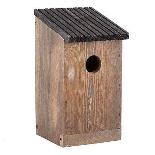 バードハウス 鳥巣 野鳥用巣箱 小鳥の巣箱 鳥の巣 鳥小屋 木製 出入り簡単 自然風 繁殖休憩 野鳥観察 ボックス 天然素材 装飾 安全 防湿