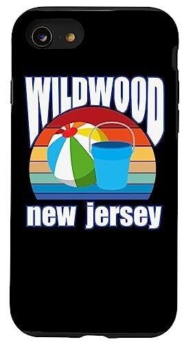 iPhone SE 2020 7 8 Wildwood ニュージャージー ビーチボール サンドバケット NJ ビーチバケーション スマホケース