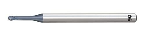 オーエスジー WXLコート2枚刃超硬ロングネックボールエンドミル深リブ形 外径2mm 全長45mm 刃長1.6mm シャンク径4mm WXL-LN-EBD R1×8