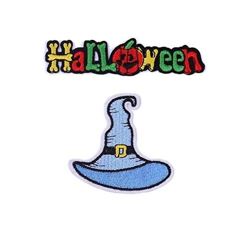 SSYSSY 刺徽章 ワッペン アイロン接着両用タイプ ハロウィン 飾り Halloween 2個入 手芸 DIY用品