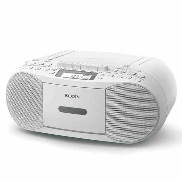ソニー AUX CDラジカセ レコーダー CFD-S70: FMAMワイドFM対応 録音可能 ホワイト CFD-S70 W