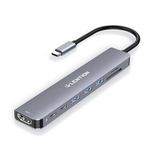 LENTION 4K60HZ 8IN1 USB C ハブ CB-CE18S 100W PD給電 MICRO SDSDカードリーダー USB 3.0 高速データ転送 HDMI 2.0 TYPE-C タイプC 変