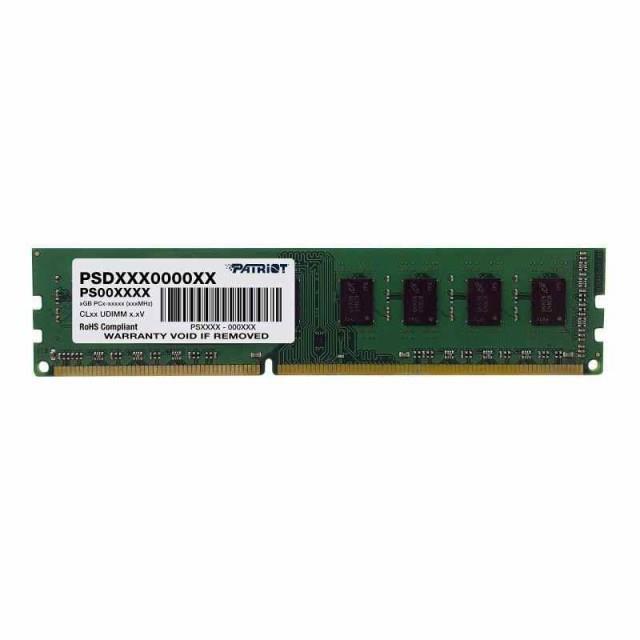 Patriot Memory DDR3 1600MHz PC4-12800 4GB UDIMM デスクトップ用メモリ PSD34G16002