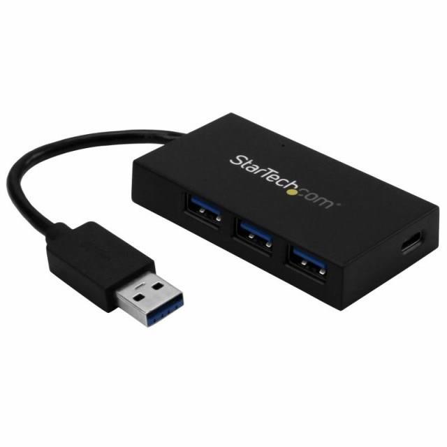 USB 3.0 ハブUSB Type-A接続USB 3.1 Gen 14ポート3x USB-A, 1x USB-Cバスパワー各種OS対応SuperSpeed 5Gbps ハブ HB30A3A1CFB