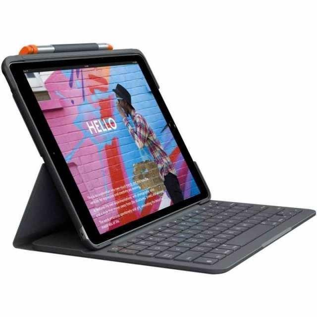 ロジクール iPad 10.2 インチ 対応 第9世代 第8世代 第7世代 キーボード iK1055BK グラファイト SLIM FOLIO 薄型 Bluetooth キーボード一