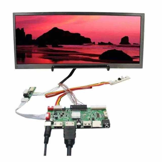 VSDISPLAY 12.3インチ 解像度1920x720 高輝度液晶パネル LCDコントローラ基板キット HDMI USB SD AV 基板+12.31920x720液晶