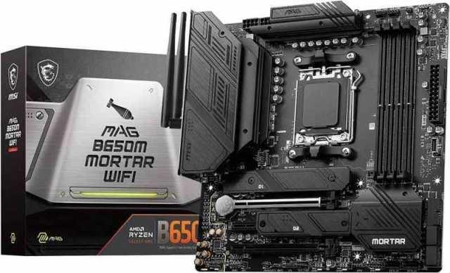 MSI マザーボード MAG B650M MORTAR WIFI AMD Ryzen 7000 シリーズAM5対応B650チップセット搭載 ATX MB5908