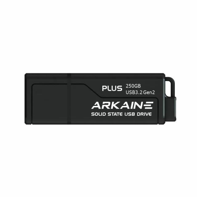 ARKAINE USBメモリ USB 3.2 Gen2 UASP SuperSpeed+, 超高速 USBメモリー 最大読出速度600MBs 250 GB, 超高速 USBメモリ 3.2 Gen2 UASP