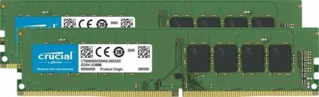 crucial 16GB Kit8GBx2DDR4 3200 MTsPC4-25600CL22 SR x8 UDIMM 288pin CT2K8G4DFS832A