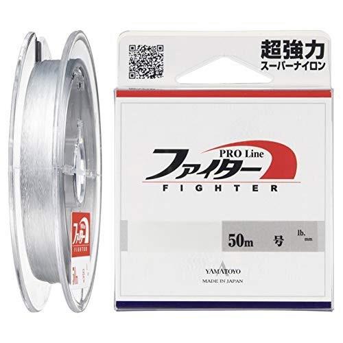 ◆商品名：ヤマトヨテグスYAMATOYO ハリス ファイター ナイロン 50m 14号 50lb クリアナイロン素材の特徴を最大限に発揮させた、最高の結節強度と耐衝撃性能を持つナイロン最高峰の品質。耐