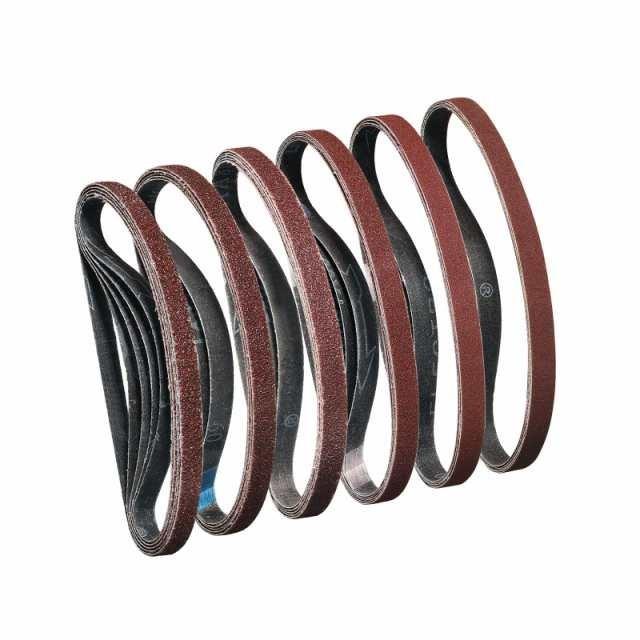 ◆商品名：STEBRUAM エンドレスベルト幅10mm 長さ330mm 研磨ベルト サンダー 交換用 研磨ペーパー 替え ベルト 30枚 入406080120180240 粒度