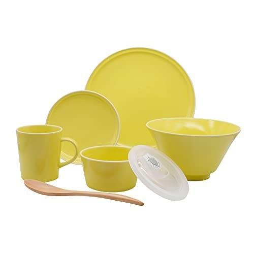 ◆商品名：aito製作所 美濃焼 シエル 食器 セット 一人暮らし 6点 セット イエ ロー 食洗機 電子レンジ対応 日本製 567-508生産国:日本セット内容:23cmプレート,14.5cmプレー